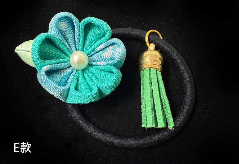 細工纏花單層髮圈